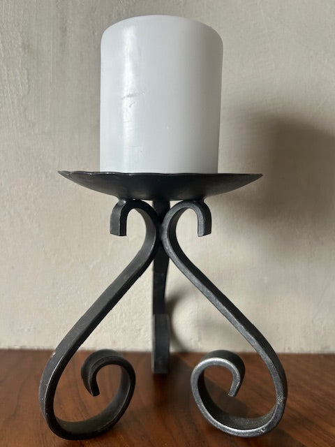 Blockljushållare i Smide