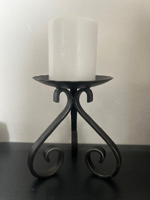 Blockljushållare i Smide